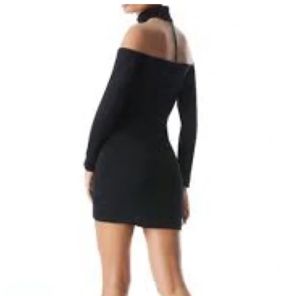 Alice + Olivia ZAHRA SHEER TURTLENECK MINI DRESS | Size 0 | New with tag - Picture 3 of 6